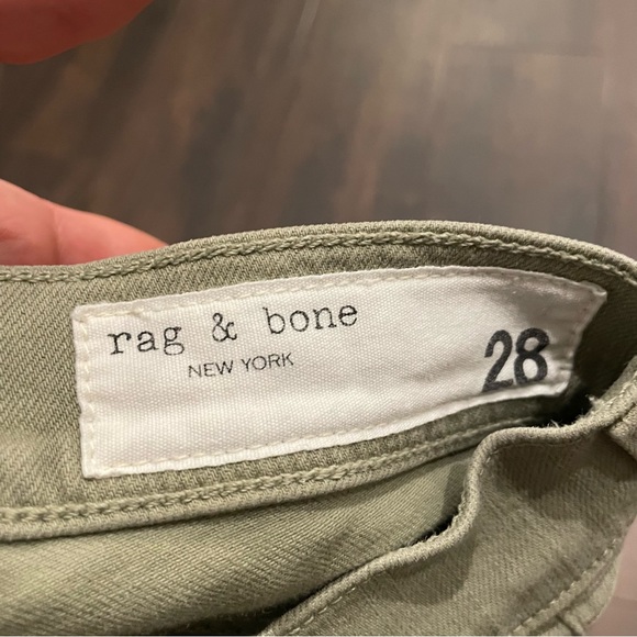 Rag & Bone Dre Capri Jeans in Sage Green 28 - Picture 5 of 10